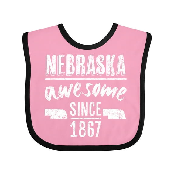Inktastic Nebraska Awesome Since 1867 Boys or Girls Baby Bib
