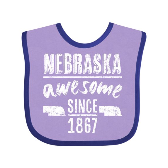 Inktastic Nebraska Awesome Since 1867 Boys or Girls Baby Bib