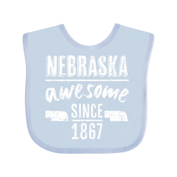 Inktastic Nebraska Awesome Since 1867 Boys or Girls Baby Bib