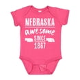 thumbnail image 1 of Inktastic Nebraska Awesome Since 1867 Boys or Girls Baby Bodysuit, 1 of 5