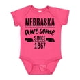 thumbnail image 1 of Inktastic Nebraska Awesome Since 1867 Boys or Girls Baby Bodysuit, 1 of 4