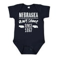 thumbnail image 1 of Inktastic Nebraska Awesome Since 1867 Boys or Girls Baby Bodysuit, 1 of 5
