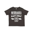 thumbnail image 1 of Inktastic Nebraska Awesome Since 1867 Boys or Girls Toddler T-Shirt, 1 of 5