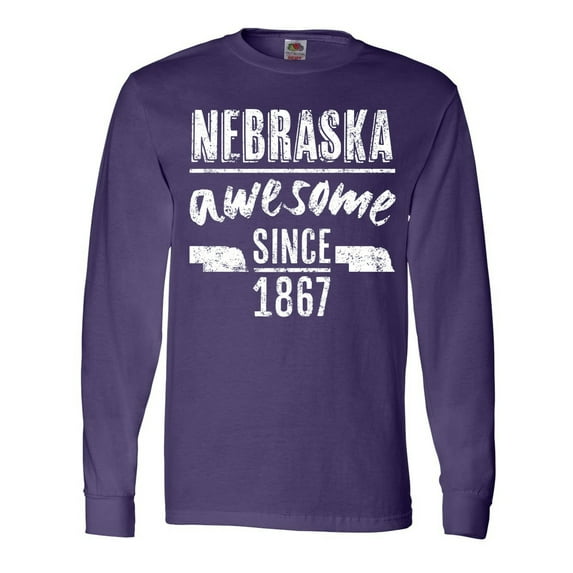 Inktastic Nebraska Awesome Since 1867 Long Sleeve T-Shirt