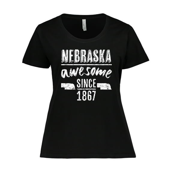 Inktastic Nebraska Awesome Since 1867 Women's Plus Size T-Shirt