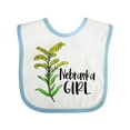 thumbnail image 1 of Inktastic Nebraska Girl Goldenrod Flower Girls Baby Bib, 1 of 4