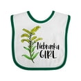 thumbnail image 1 of Inktastic Nebraska Girl Goldenrod Flower Girls Baby Bib, 1 of 4