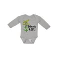 thumbnail image 1 of Inktastic Nebraska Girl Goldenrod Flower Girls Long Sleeve Baby Bodysuit, 1 of 5