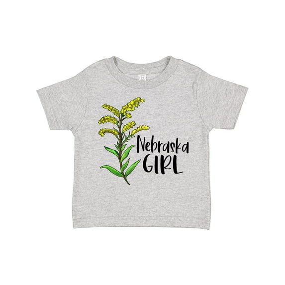 Inktastic Nebraska Girl Goldenrod Flower Girls Toddler T-Shirt