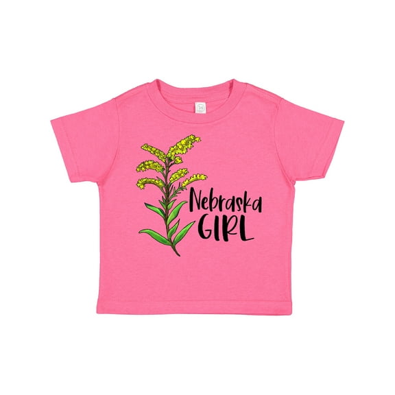 Inktastic Nebraska Girl Goldenrod Flower Girls Toddler T-Shirt