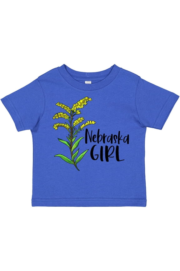 Nebraska Girl Goldenrod Flower Girls Toddler T-Shirt