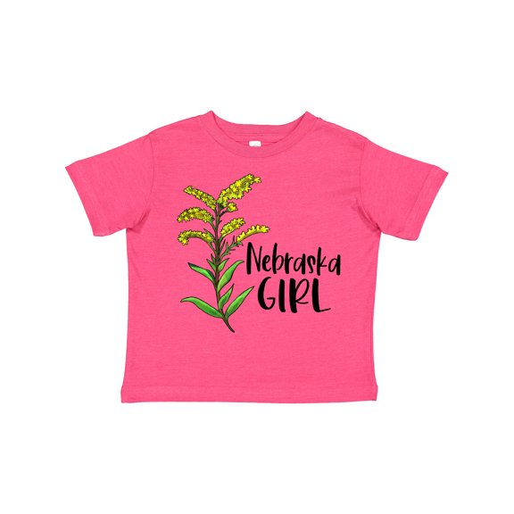 Inktastic Nebraska Girl Goldenrod Flower Girls Toddler T-Shirt