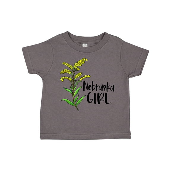 Inktastic Nebraska Girl Goldenrod Flower Girls Toddler T-Shirt