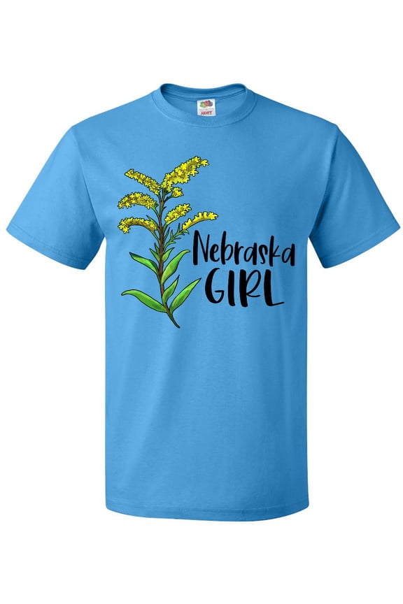 Nebraska Girl Goldenrod Flower T-Shirt
