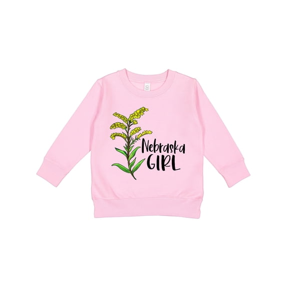 Inktastic Nebraska Girl Goldenrod Flower Toddler Sweatshirt