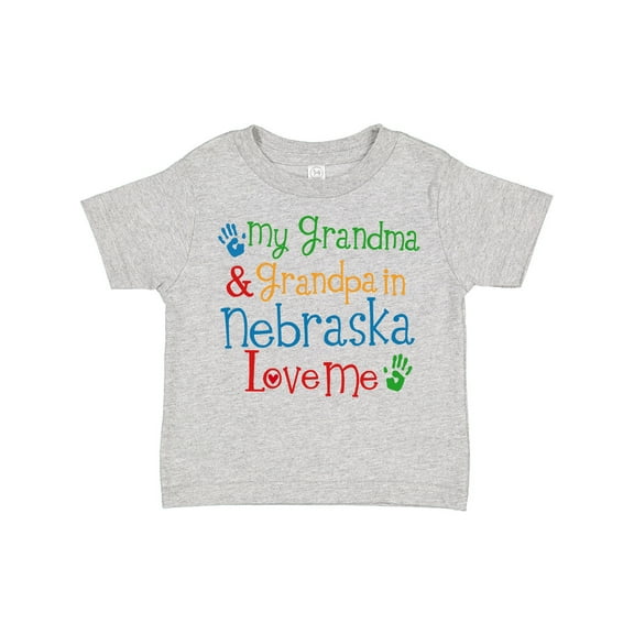 Inktastic Nebraska Grandma Loves Me Boys or Girls Toddler T-Shirt