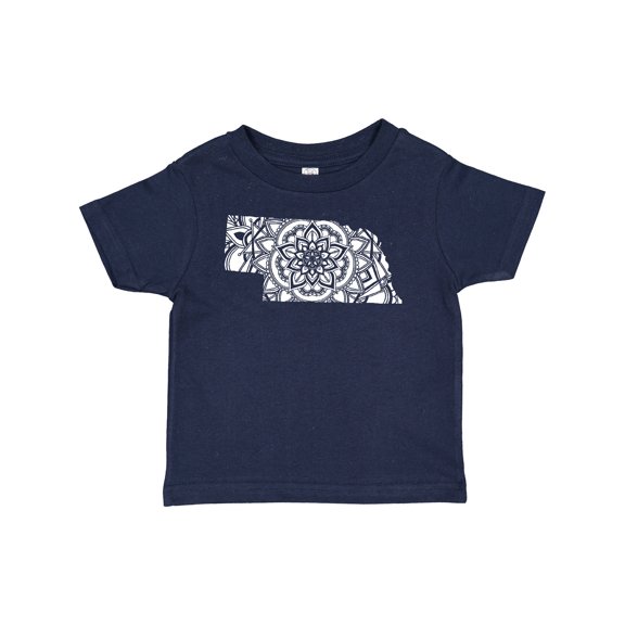 Inktastic Nebraska Silhouette Mandala Boys or Girls Baby T-Shirt