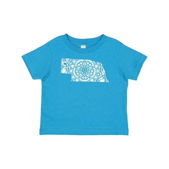 Inktastic Nebraska Silhouette Mandala Boys or Girls Baby T-Shirt