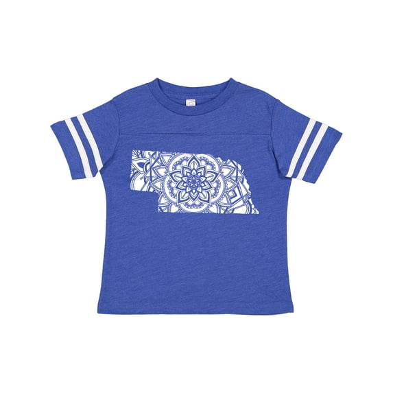 Inktastic Nebraska Silhouette Mandala Boys or Girls Toddler T-Shirt