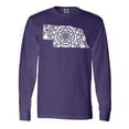 thumbnail image 1 of Inktastic Nebraska Silhouette Mandala Long Sleeve T-Shirt, 1 of 5