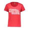thumbnail image 1 of Inktastic Nebraska Silhouette Mandala Women's Plus Size T-Shirt, 1 of 5