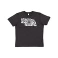 thumbnail image 1 of Inktastic Nebraska Silhouette Mandala Youth T-Shirt, 1 of 5