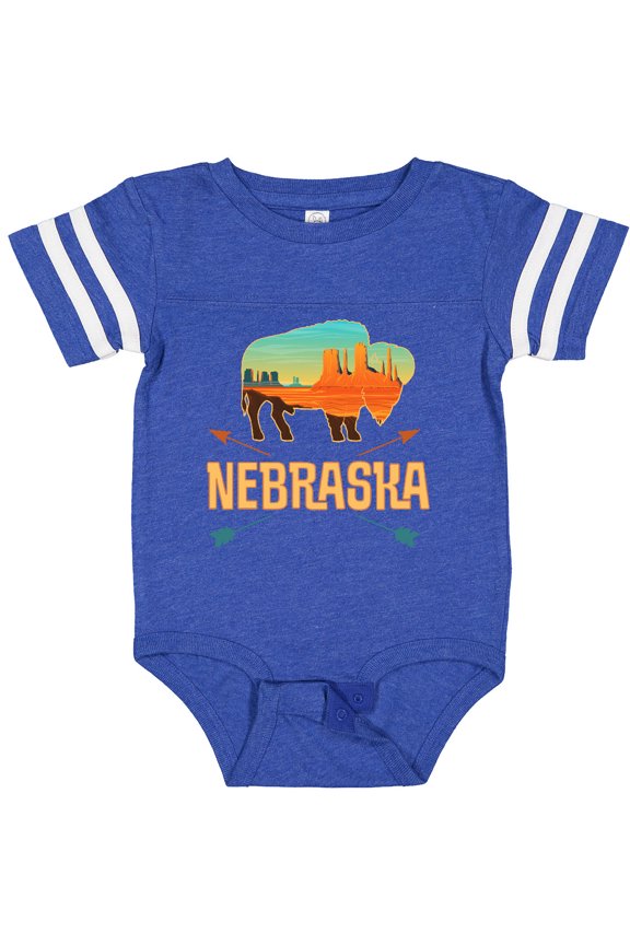 Nebraska Vacation Buffalo Boys or Girls Baby Bodysuit