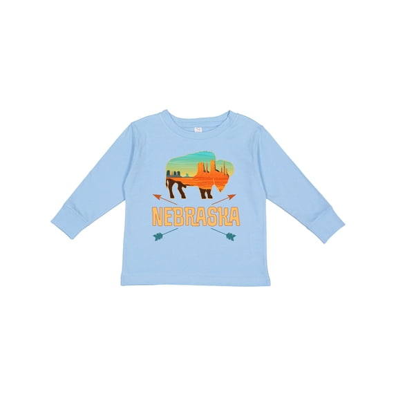 Inktastic Nebraska Vacation Buffalo Boys or Girls Long Sleeve Toddler T-Shirt
