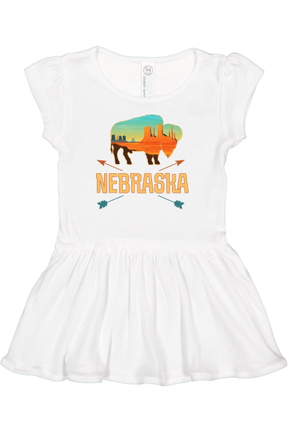 Nebraska Vacation Buffalo Girls Baby Dress