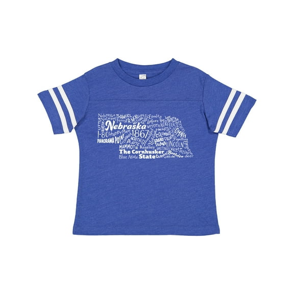 Inktastic Nebraska Word Salad- state outline Boys or Girls Toddler T-Shirt