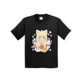 thumbnail image 1 of Inktastic Neko Anime Girl with Kittens Youth T-Shirt, 1 of 5