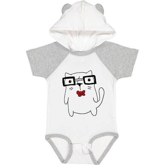 Inktastic Nerd Cat Boys or Girls Baby Bodysuit