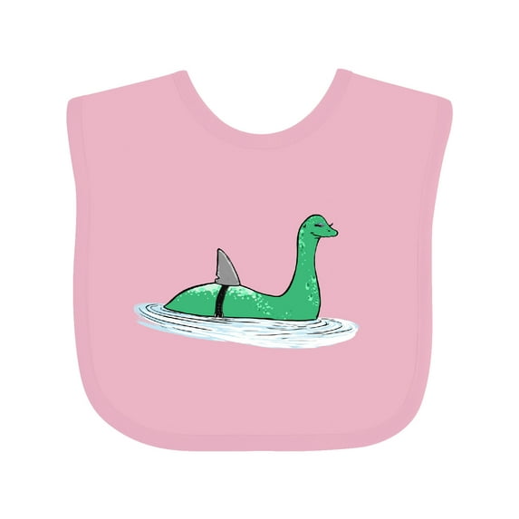 Inktastic Nessie Shark Boys or Girls Baby Bib