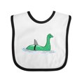 thumbnail image 1 of Inktastic Nessie Shark Boys or Girls Baby Bib, 1 of 4