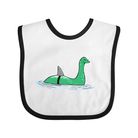 Inktastic Nessie Shark Boys or Girls Baby Bib