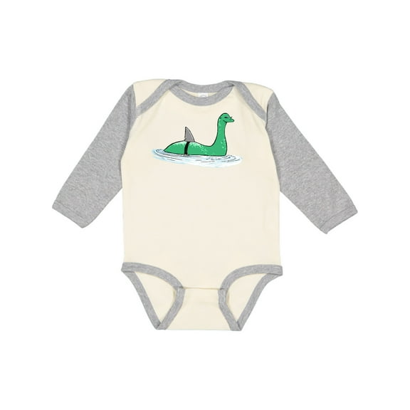 Inktastic Nessie Shark Boys or Girls Long Sleeve Baby Bodysuit