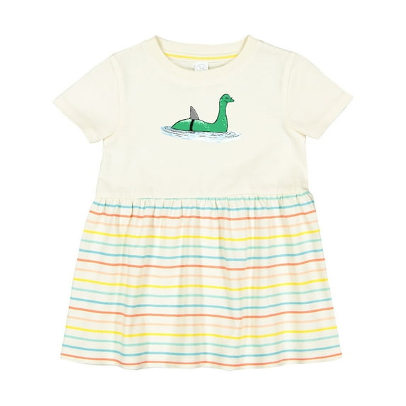 Inktastic Nessie Shark Girls Baby Dress