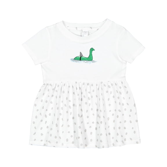 Inktastic Nessie Shark Girls Baby Dress