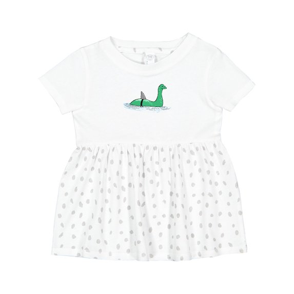 Inktastic Nessie Shark Girls Baby Dress