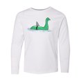 thumbnail image 1 of Inktastic Nessie Shark Long Sleeve Youth T-Shirt, 1 of 5
