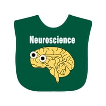 Inktastic Neuroscience Brain White Text Boys or Girls Baby Bib