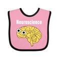 thumbnail image 1 of Inktastic Neuroscience Brain White Text Boys or Girls Baby Bib, 1 of 4