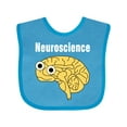 thumbnail image 1 of Inktastic Neuroscience Brain White Text Boys or Girls Baby Bib, 1 of 4