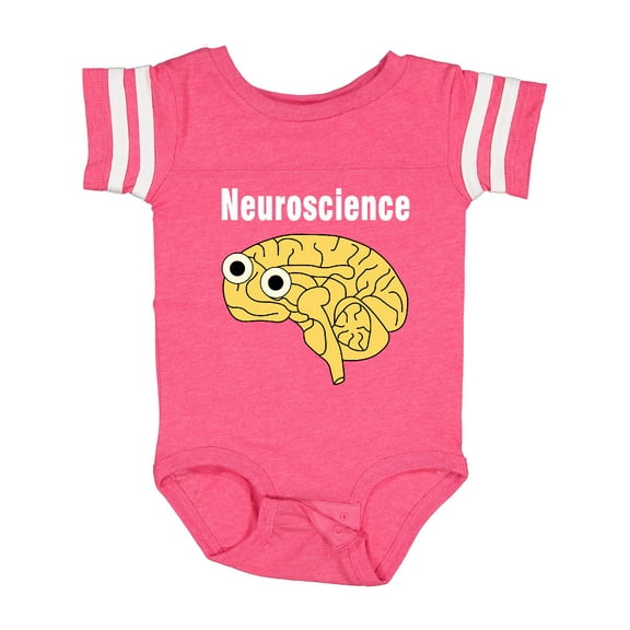Inktastic Neuroscience Brain White Text Boys or Girls Baby Bodysuit