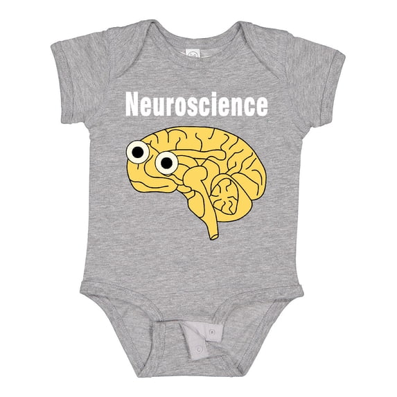 Inktastic Neuroscience Brain White Text Boys or Girls Baby Bodysuit
