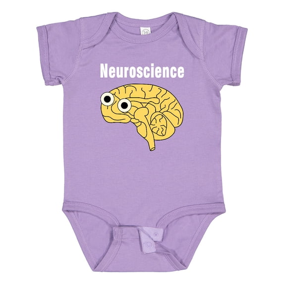 Inktastic Neuroscience Brain White Text Boys or Girls Baby Bodysuit