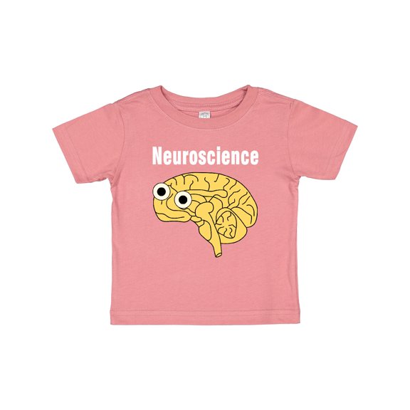Inktastic Neuroscience Brain White Text Boys or Girls Baby T-Shirt