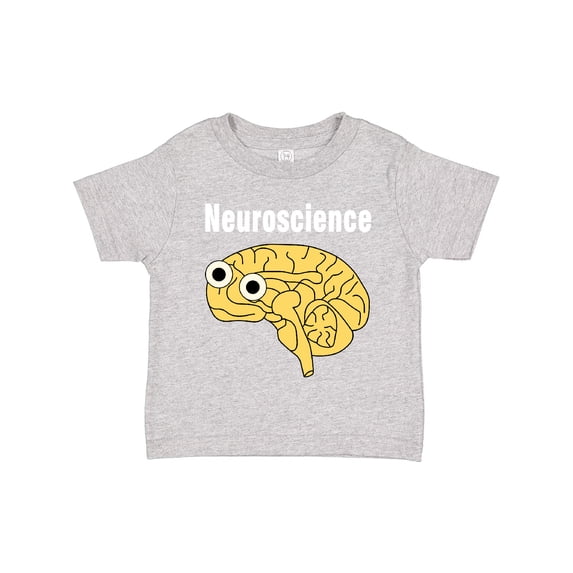 Inktastic Neuroscience Brain White Text Boys or Girls Toddler T-Shirt
