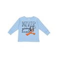 thumbnail image 1 of Inktastic Never Giving Up Limb Loss Awareness Orange Ribbon Boys or Girls Long Sleeve Toddler T-Shirt, 1 of 5