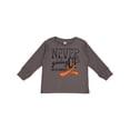 thumbnail image 1 of Inktastic Never Giving Up Limb Loss Awareness Orange Ribbon Boys or Girls Long Sleeve Toddler T-Shirt, 1 of 5